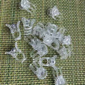 Клипса хрустальная 50 шт в уп.  для цветоносов орхидей